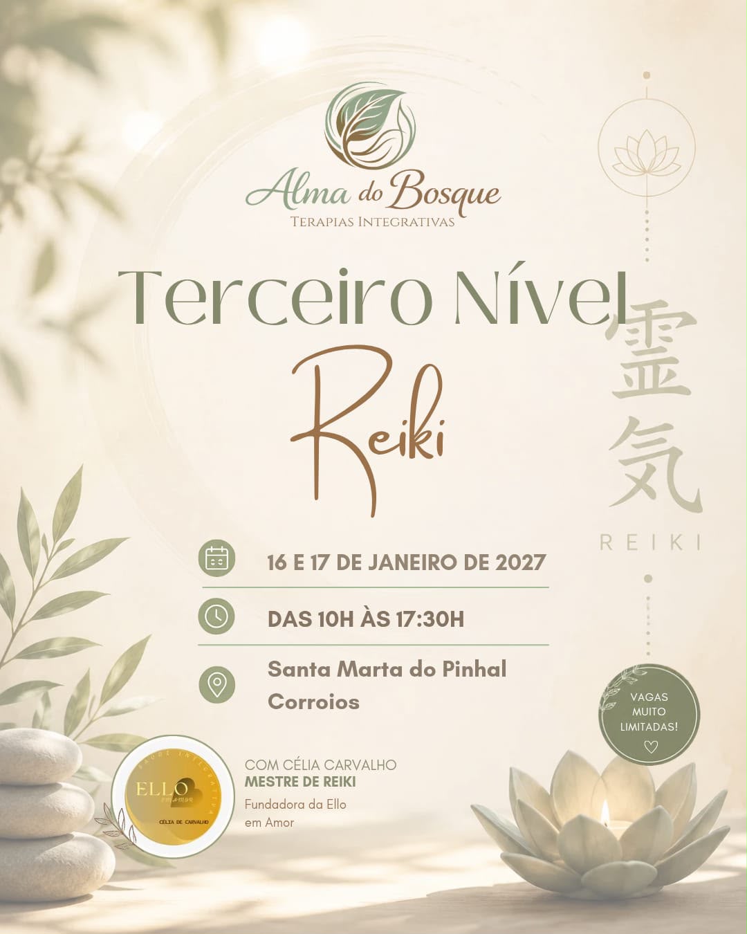 Formação de Reiki Nível 3 – 15 de Novembro